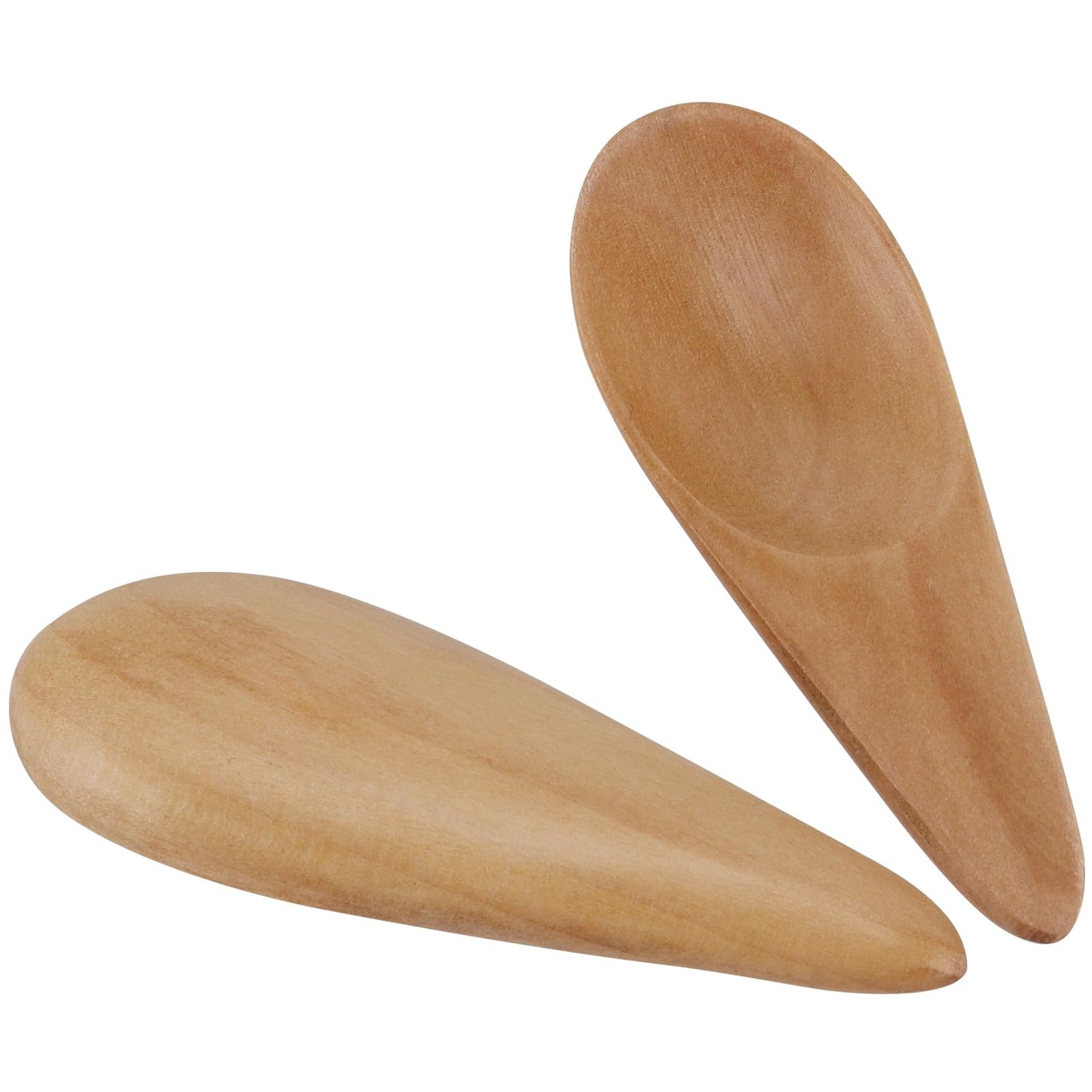 HAKZEON 20 PCS Mini Wooden Spoons, Small Salt Spoon with Short Handle, Small Wooden Spoons for Spice Jars Loose Tea Leaves Candy Coffee, 2.76 inch
