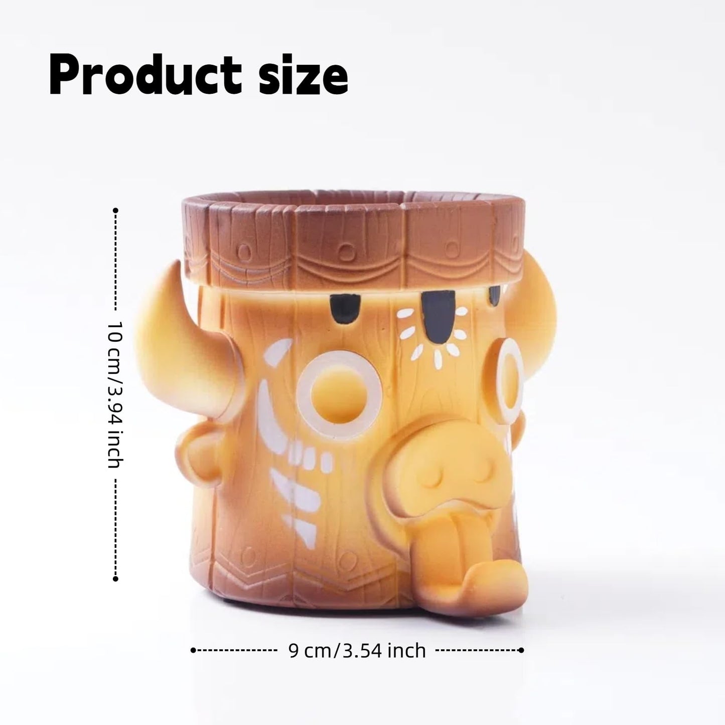 Trilobium Creative Office Desk Pen Holder, Resin Pen Cup Desktop Decoration Home Office School Office Desk Decoration Men's and Women's Gifts