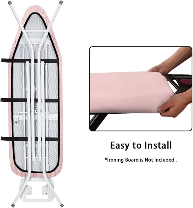 Meat Pink Ironing Board Cover and Pad Soft Cover