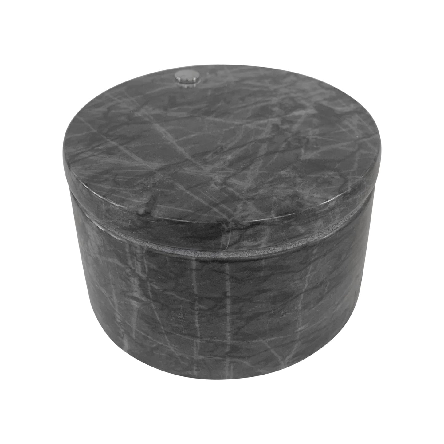 Fox Run Black Marble Double Salt Cellar Black 4” x 4” x 2.5”