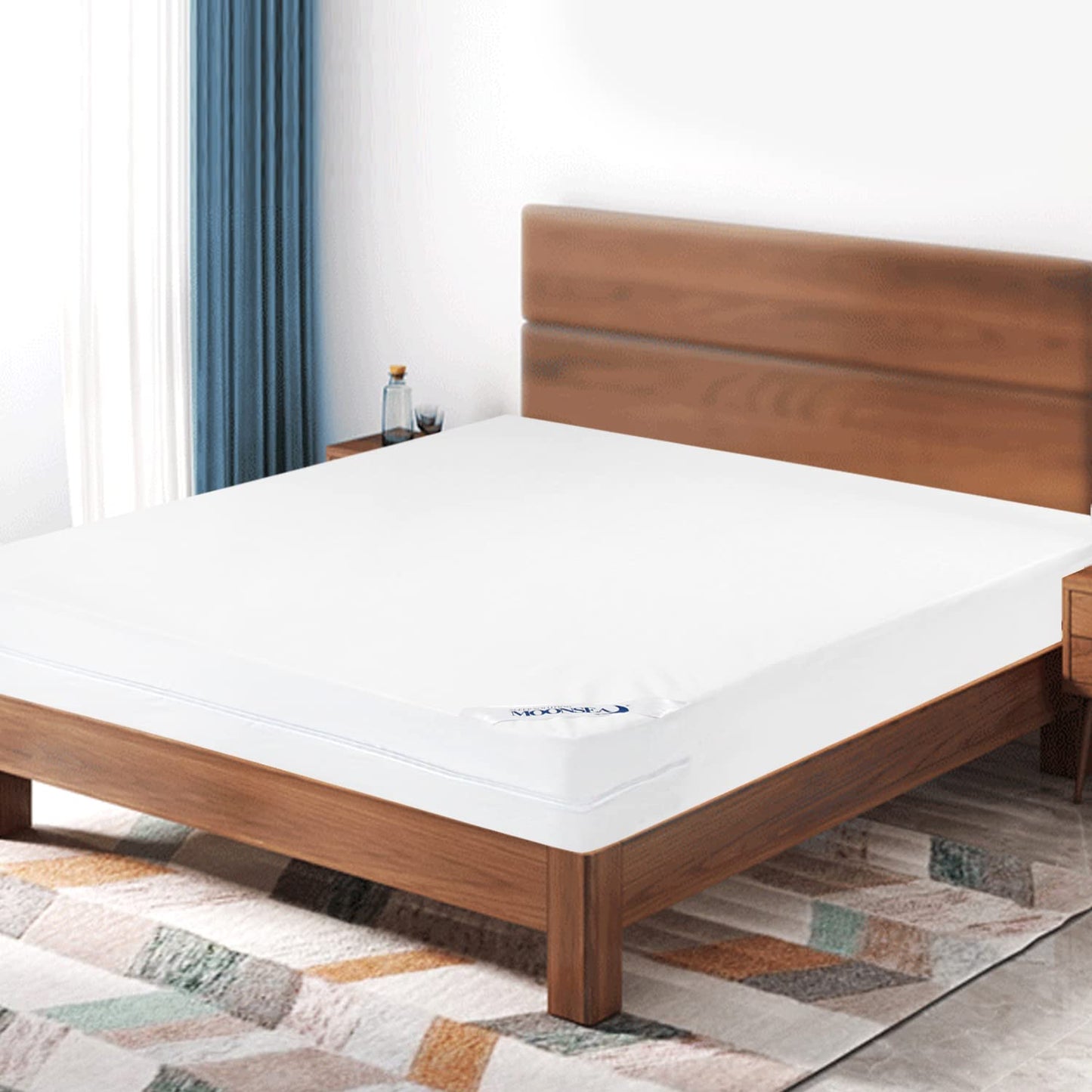 Twin Mattress Protector Waterproof 2 Pack Zippered for Kids, 6-Side Waterproof Twin Size Mattress Encasement, Box Spring Cover