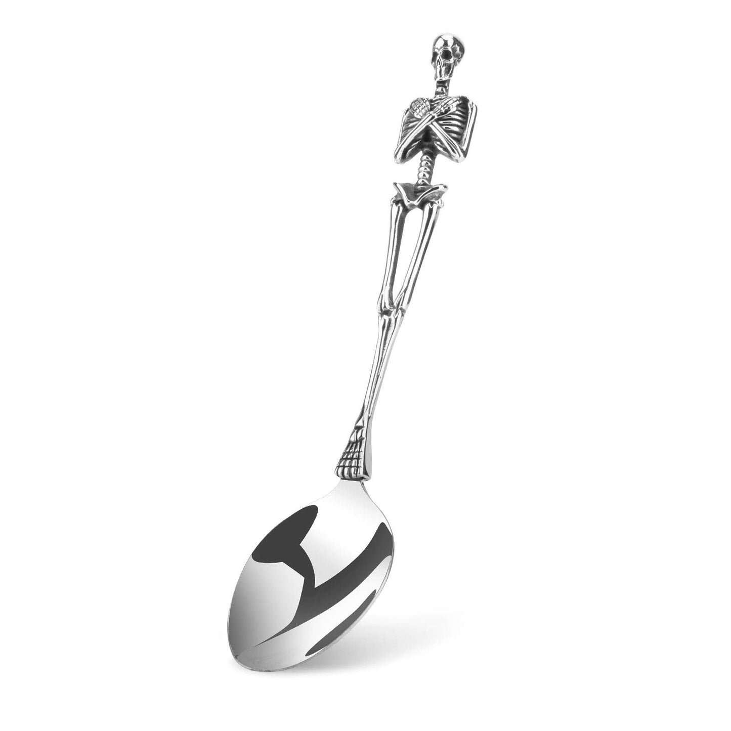 ONEKOO Dinner Spoon, Premium Stainless Steel Dinner Spoons, Handmade, Dishwasher Safe (Silver), Use for Home, Kitchen or Restaurant, or Halloween Decorations