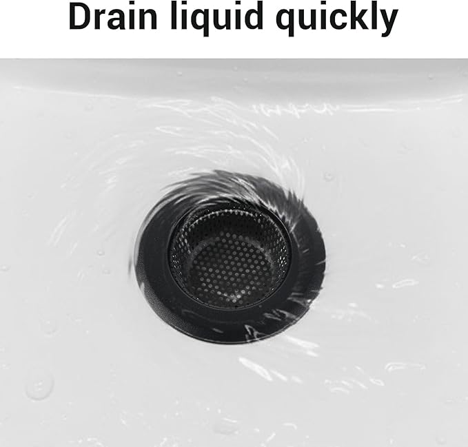 2 PCS Drain Strainer, Sink Strainer, Large Wide Rim 4.5 Inch Diameter