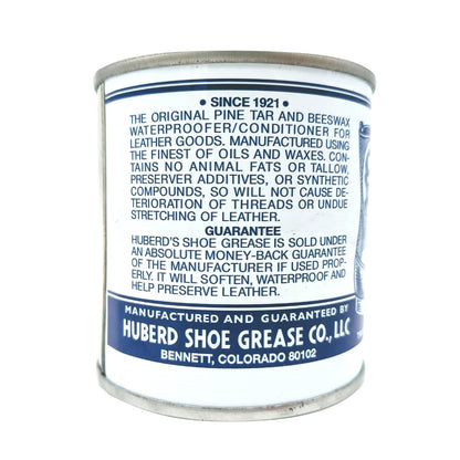 Huberd’s Shoe Grease (7.5oz) - Leather conditioner and waterproofer since 1921. Waterproofs, softens and conditions boots, shoes, bags, belts, jackets, car seats, gloves, furniture, saddles and tack.