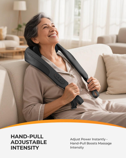 CooCoCo Shiatsu Neck and Back Massager,HSA Eligible,Cordless Neck Shoulder Massager for Pain Relief Deep Tissue,6D Kneading Massager with Dual-Zone Heat and Larger Size, Birthday Gifts for Dad Mom