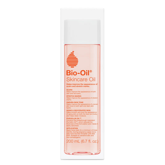Bio-Oil Skincare Body Oil Serum, Face and Body Moisturizer with Vitamin E & A, for Scars, Stretch Marks, Sensitive Skin, All Skin Types, Dermatologist Recommended, Non-Comedogenic, 2 Oz