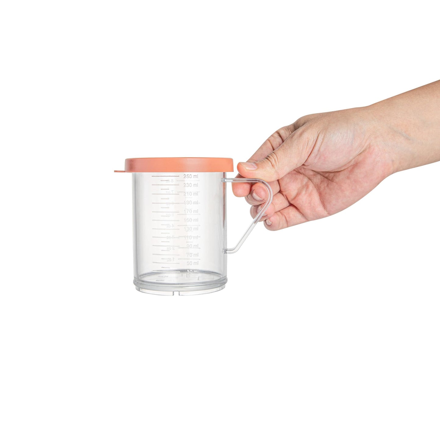 Restaurantware RW Base 10 Ounce Clear Plastic Dredge Spice Shaker 1 Reusable Dry Rub Shaker - Includes Rose Perforated Lid With Handle Clear Polycarbonate Spice Shaker For Any Seasoning