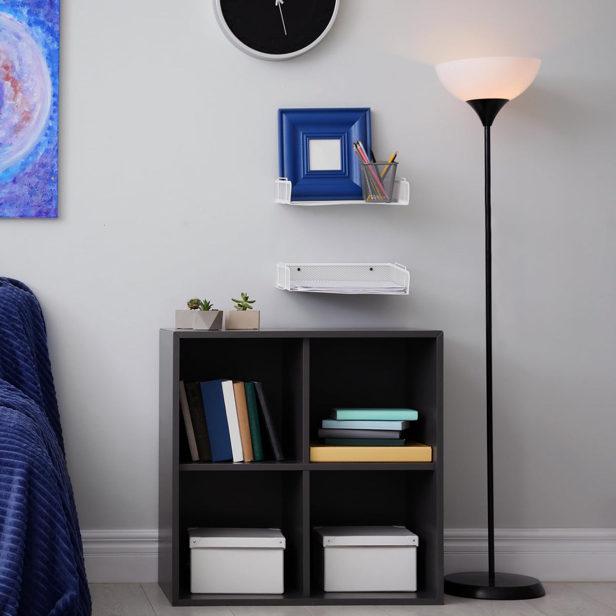 Luxshiny Plastic Lamp Base Table Lamp Counterweight Round Base Weight Convenient Light Supplies for Floor and Desk Lamps (Diameter 9.16 Inch)