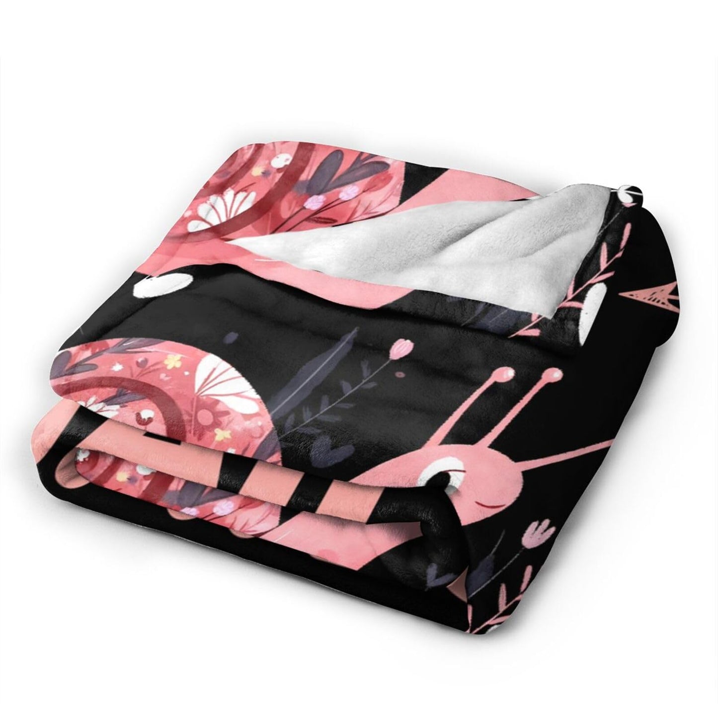 Baegopa Snails Blanket Gifts for Girls Women Snail Stuff Throw Blankets Cozy Plush Fleece Flannel Fuzzy for Bed Decor 50"X40"
