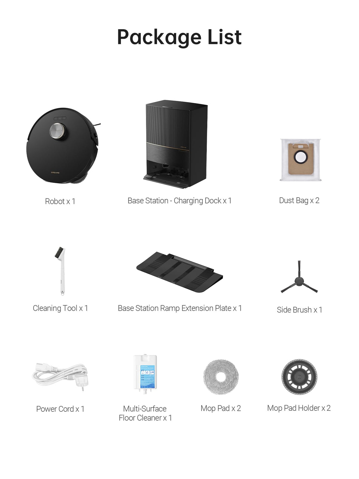 dreame L20 Ultra Robot Vacuum and Mop with Mop-Extend, Auto Mop Removal & Raising, Washing and Drying, 7000Pa Suction, Self-Emptying, Self-Refilling, AI Obstacle Avoidance
