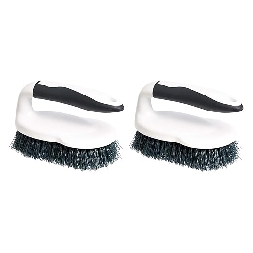 Amazon Basics All Purpose Rectangular Scrub Brush, Hard Bristle, Stiff Bristles
