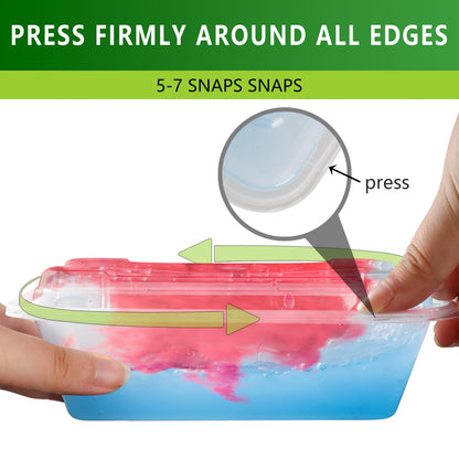 NutriBox [20 value pack single one compartment 12oz MINI Meal Prep Food Storage Containers - BPA Free Reusable Lunch bento Box with Lids - Spill proof, Microwave, Dishwasher and Freezer Safe