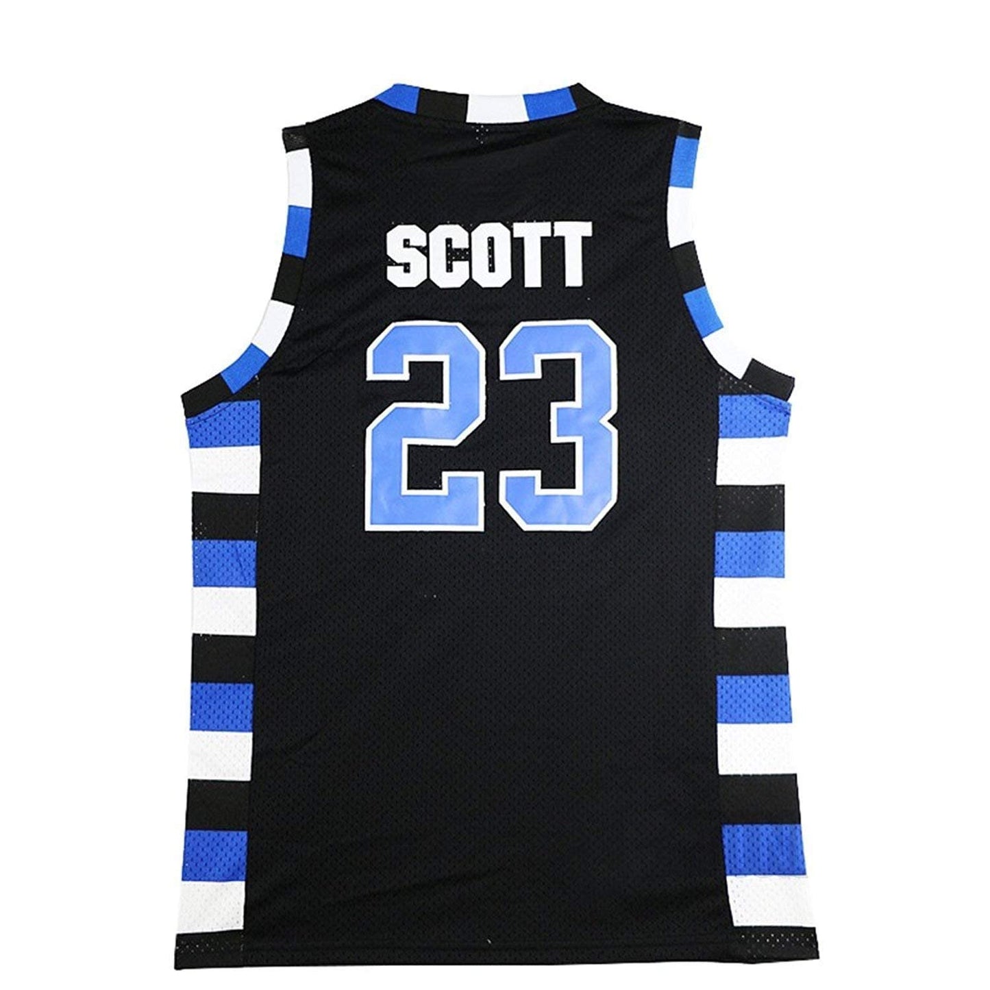 Mens One Tree Hill Scott Basketball Jersey (#23 Black, X-Large)