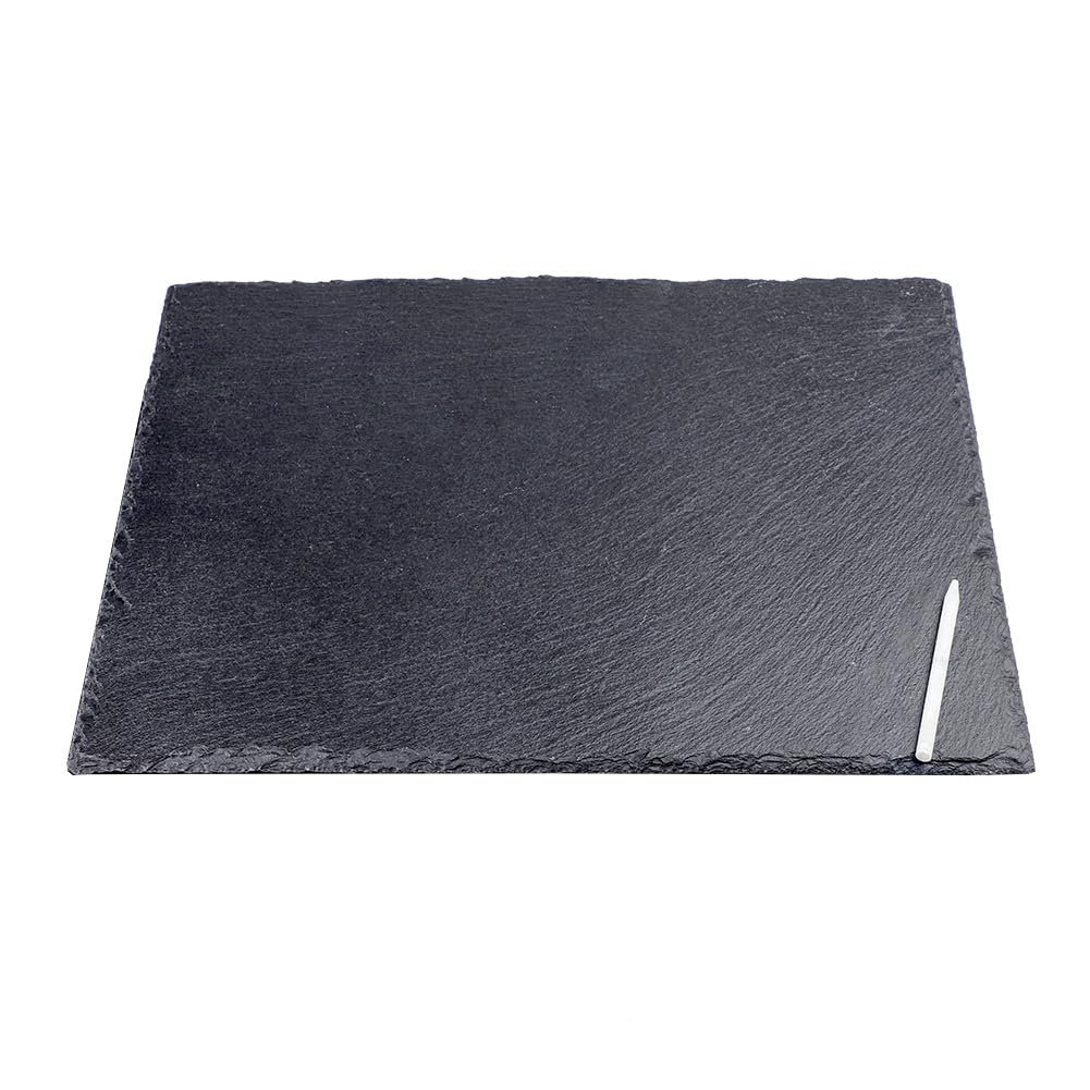 WLWNWFT 16 x10 in Slate Cheese Board Slate Board for Meat Cheese Appetizers, Serving Plate Tray Serving Stone Boards Platter with 1 Chalk for Christmas Housewarming