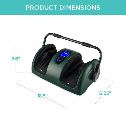 Best Choice Products Heated Shiatsu Foot Massager for Pain Relief, Plantar Fasciitis, Neuropathy, Blood Circulation w/Compact Design - Burgundy