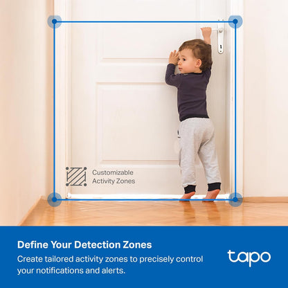 Tapo TP-Link 1080P Indoor Security Camera for Baby Monitor, Dog Camera w/Motion Detection, 2-Way Audio Siren, Night Vision, Cloud & SD Card Storage, Works w/Alexa & Google Home C100
