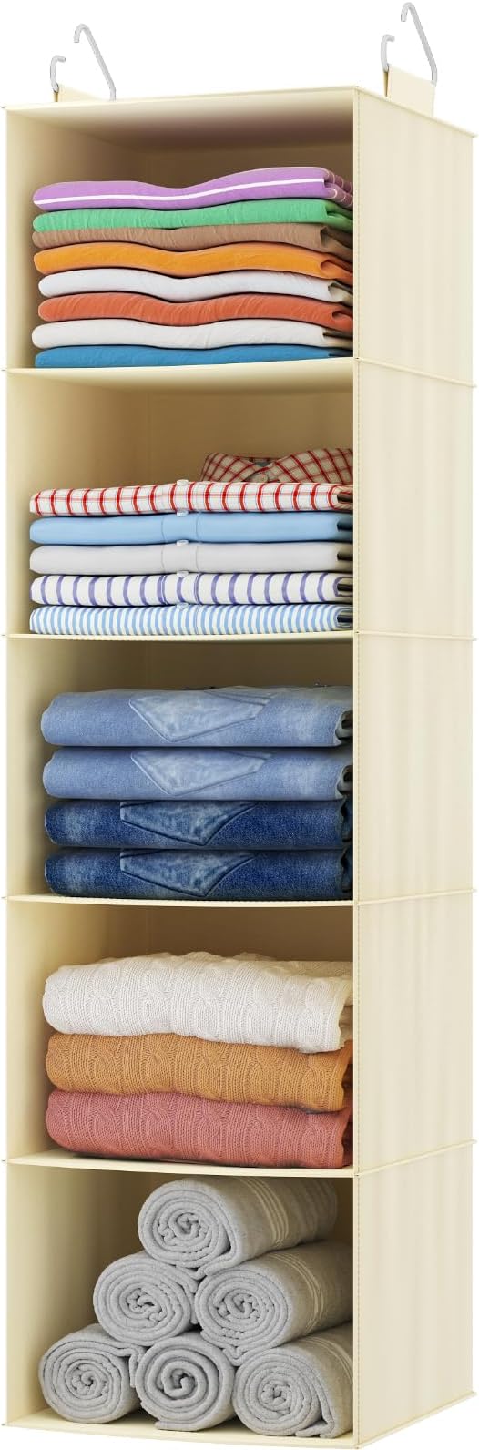 Lifewit 5 Tier Hanging Closet Organizer and Storage