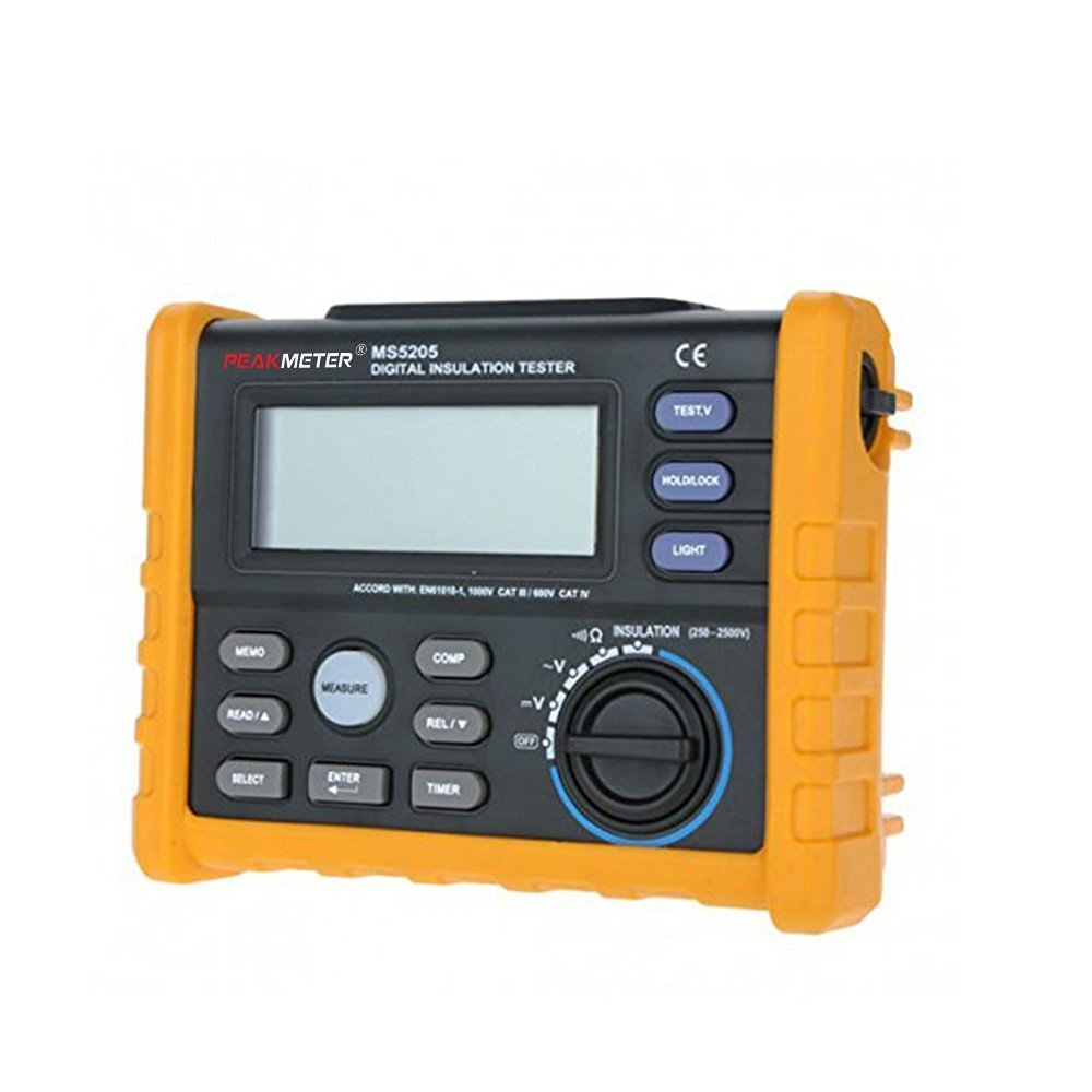 MS5205 Digital Insulation Tester Resistance Meter Megohmmeter Auto Power Off