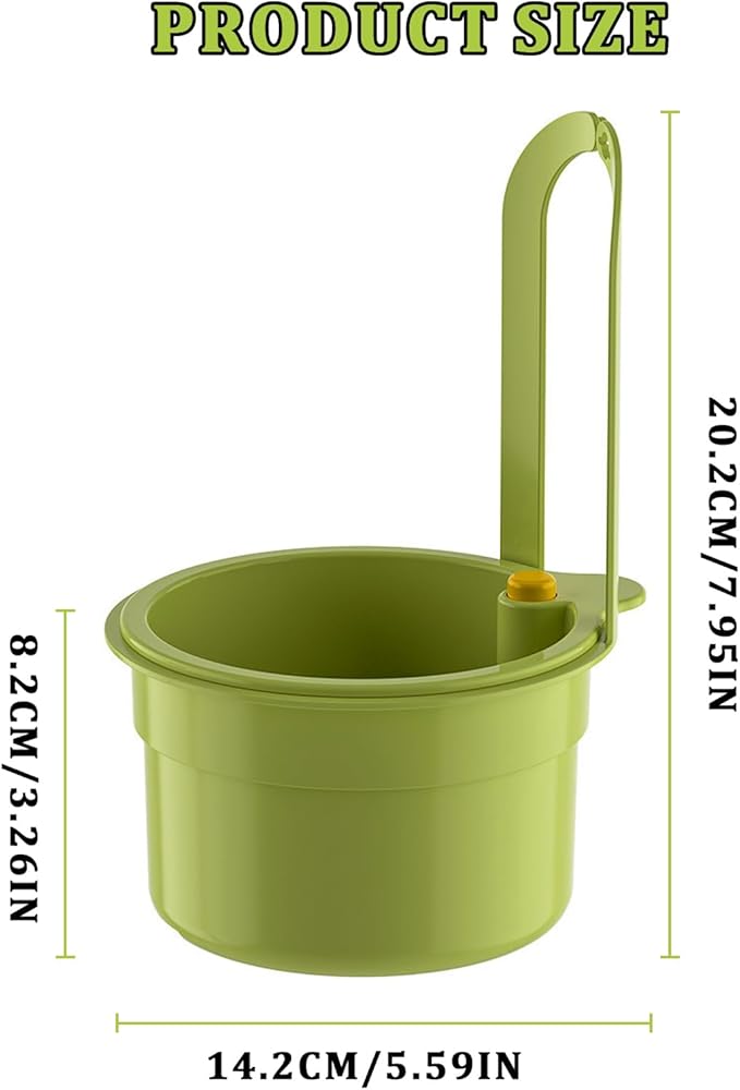 Sink Strainer Basket with One-Touch Drain Mesh, Snap-On Strap & Detachable