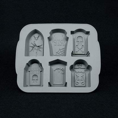 Silicone Ice Cube Trays Halloween RIP Gravestone Mold for Ice, Candy, Cake, Soap