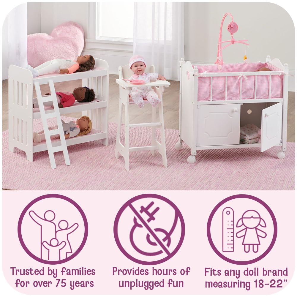 Badger Basket Double-Sided Retro Diner and Kitchen Doll Playset with Realistic Accessories for 18 to 20-Inch Dolls