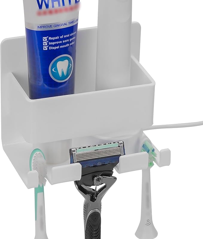 Electric Toothbrush Holder Wall Mounted, Electric Toothbrush Cord Organizer