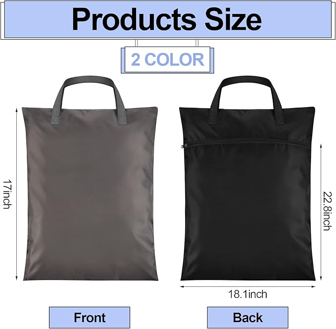 Oudain 2 Pcs Travel Laundry Bags Waterproof