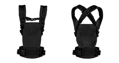 Ergobaby Adapt Carrier for Newborns, from Birth, 3 Positions, SoftTouch Cotton, Ergonomic Baby Front-Inward and Back Carry Position, Onyx Black