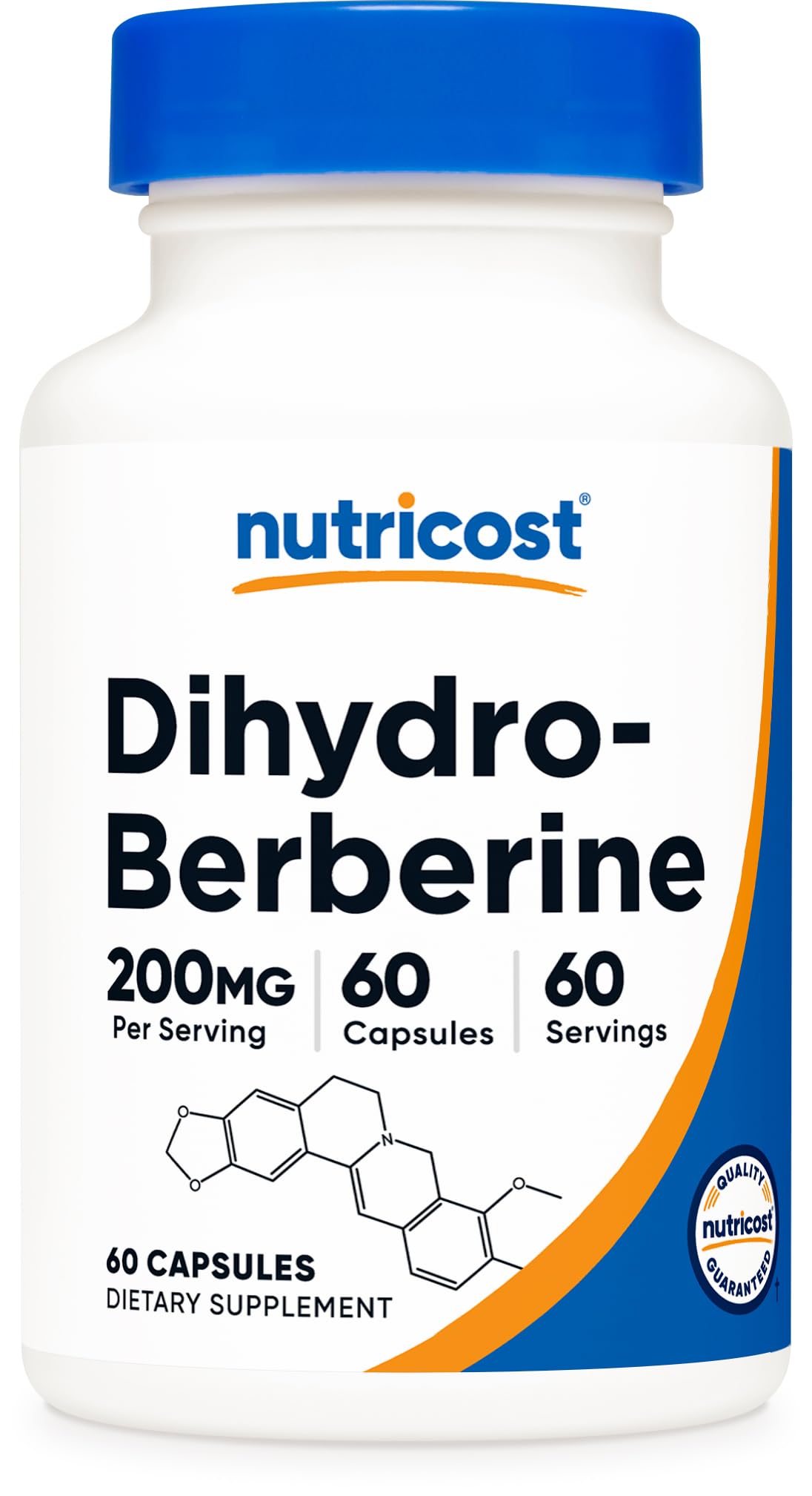Nutricost Dihydroberberine Capsules (200mg, 60 Capsules) - More Bioavailable Metabolite of Berberine