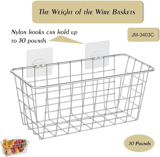 2 Pack Hanging Storage Basket, Bathroom Basket, Household Goods,