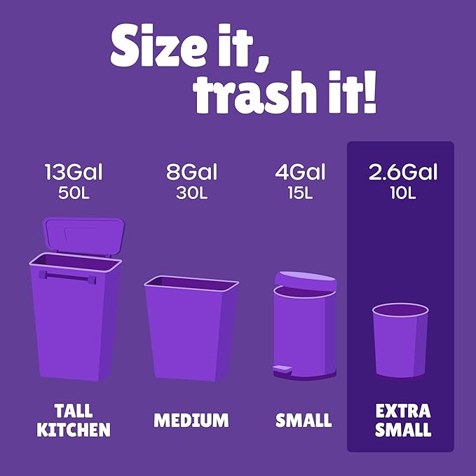 Forid Small Trash Bags for Bathroom