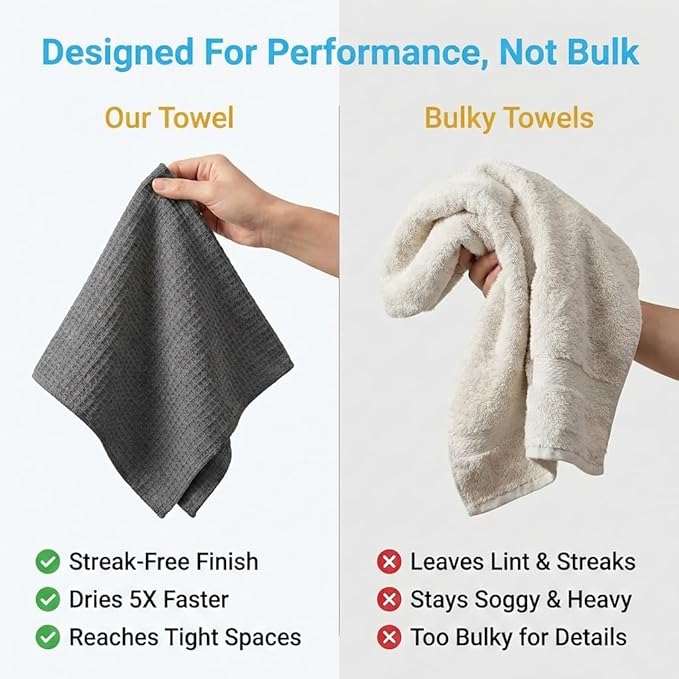 Waffle Weave Microfiber Cloths