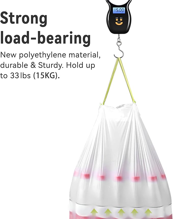 Ninestars Extra Strong White Trash Bags