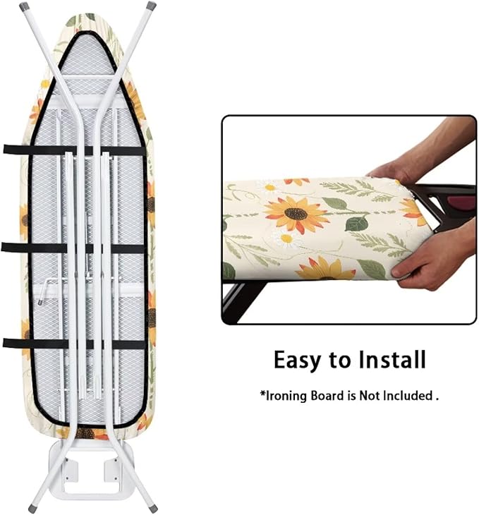 Sunflower Ironing Board Covers Stretchy Iron Board Cover and Pad Replacement