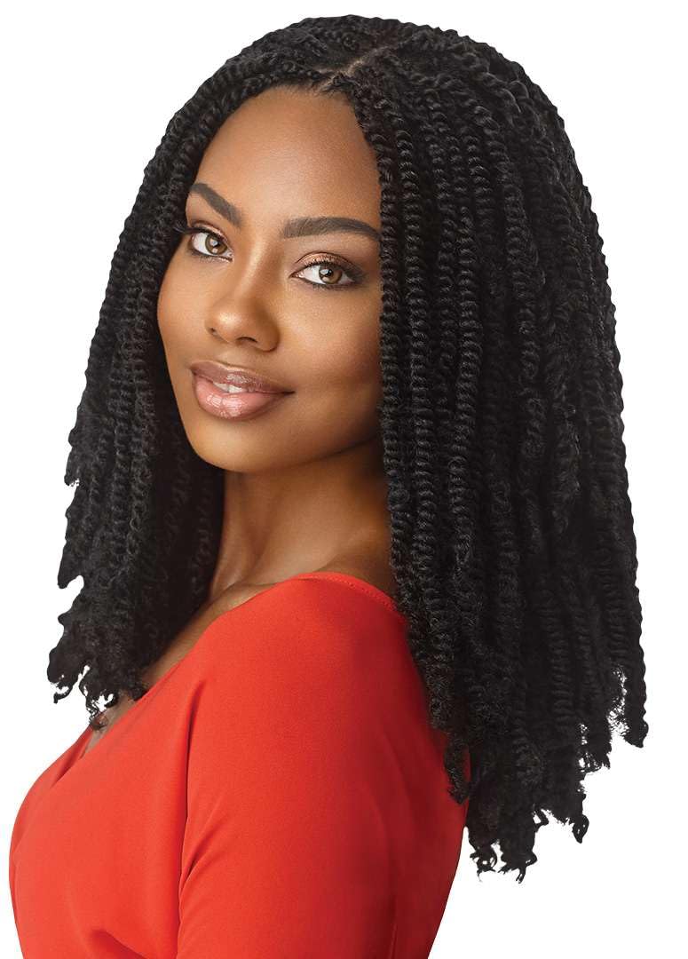 Outre Crochet Braids X-Pression Twisted Up 3X Springy Afro Twist 24" (1-Pack, 1B)