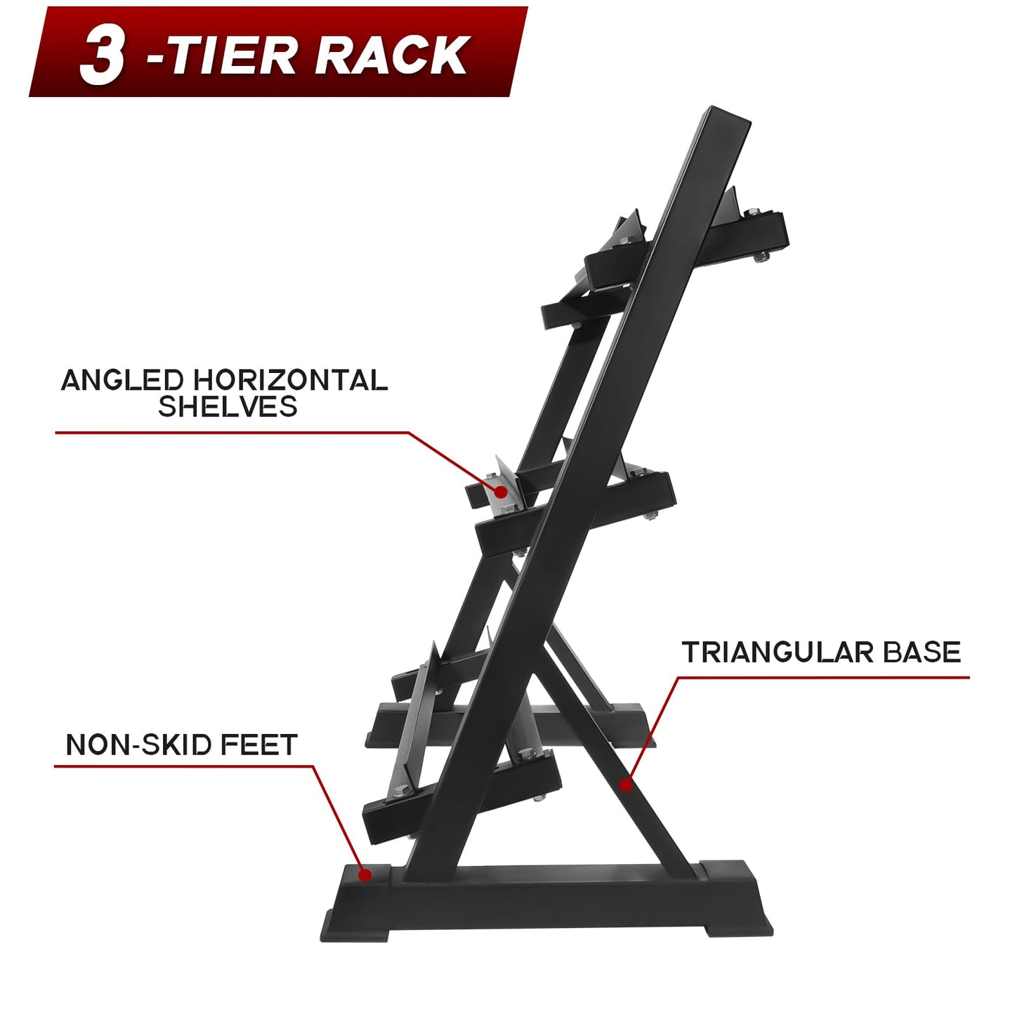 Ritfit 5-650 LBS PVC Encased Hex Dumbbell Sets with Optional Rack for Home Gym, Hand weight with Chrome Handle for Strength Training,Workouts