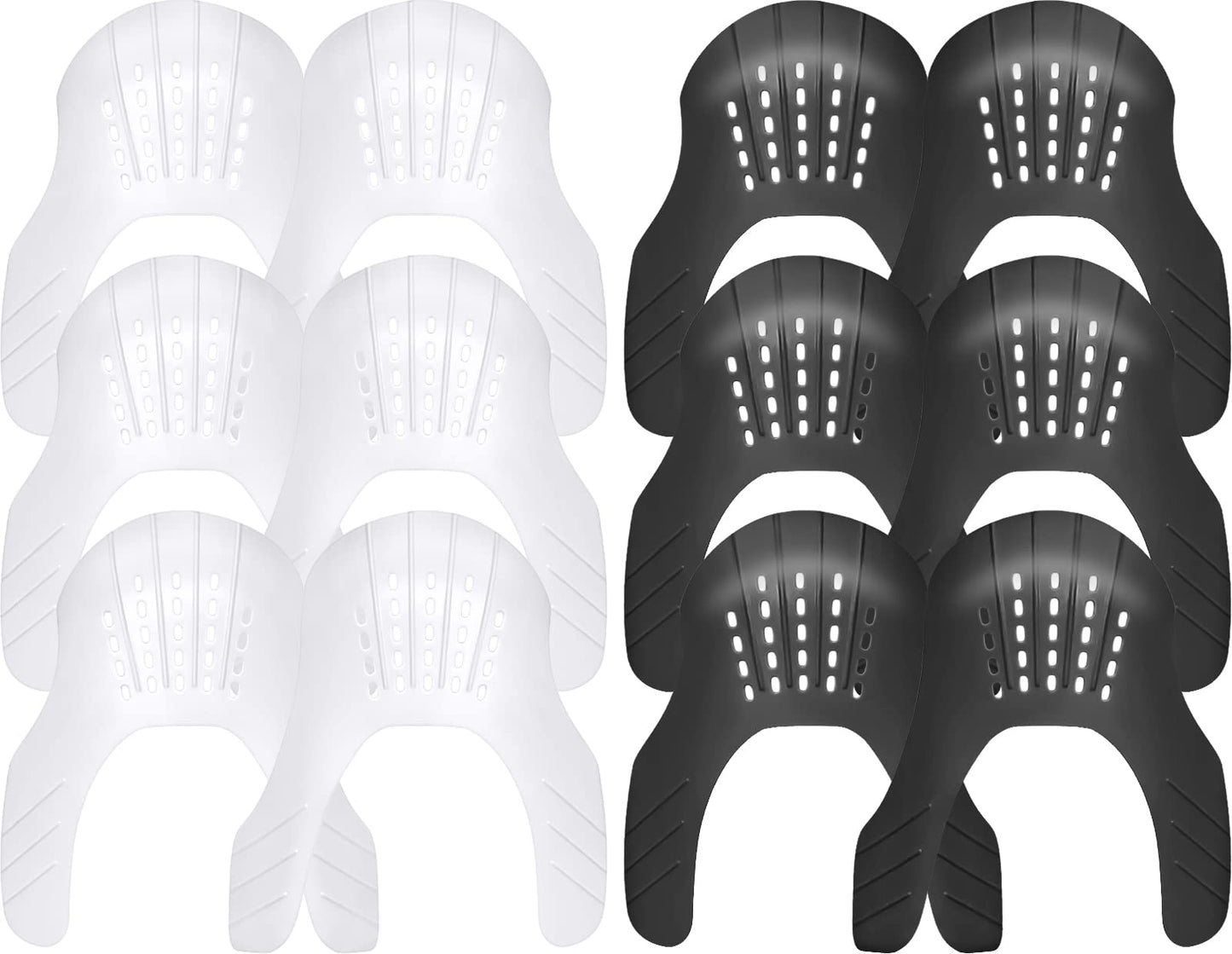 GORYGOLD 6 Pairs Crease Protector Shoe Guard for Sneakers: AJs, AF1, Dunks & More, Anti Crease Shoe Protector for Men Women Youth Kids, Size 9-15