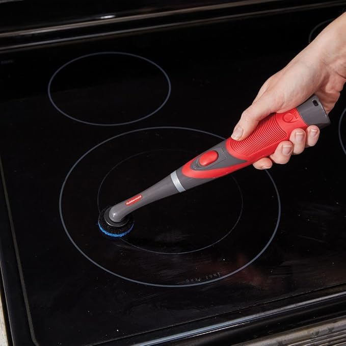 Rubbermaid Reveal Power Scrubber Attachable Scouring & XL Brush Head,