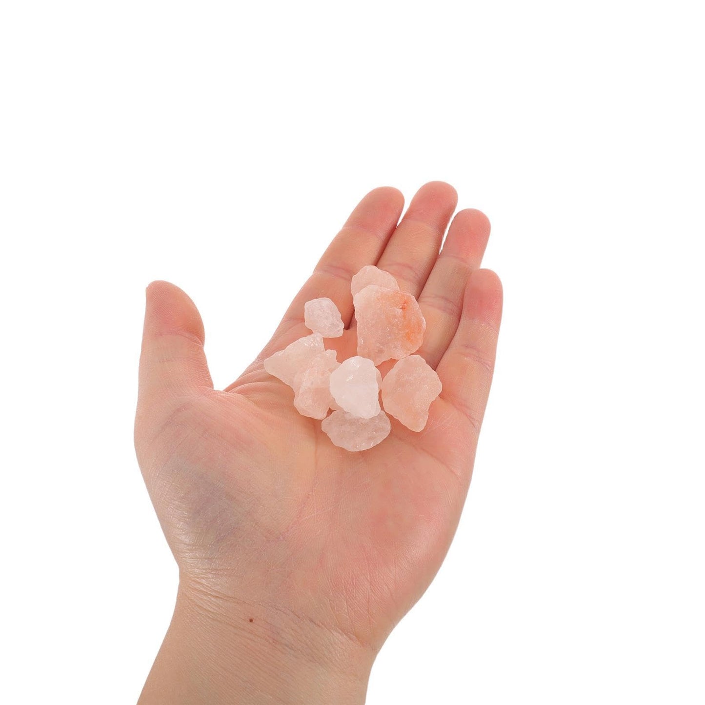 VINTORKY 1 Bag Himalayan Salt Rocks - 2.2 Lbs Natural Pink Crystal Salt Stones 0.4-0.8" Chunks for Essential Oil Diffuser Lamp, Bowls, Home & Spa Decor, Feng Shui Ornaments