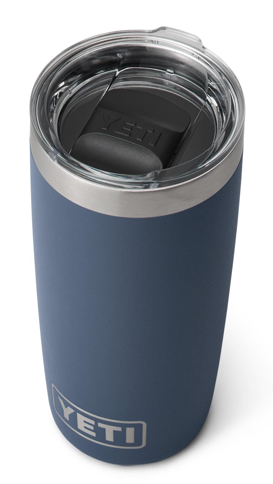 YETI Rambler Tumbler, Vaccum Insulated Stainless Steel Tumbler with Magslider Lid, Navy, 10 oz (295 ml)