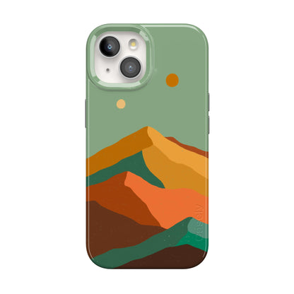 Casely iPhone 15 Plus Case | Fit Check | Neutral Checkerboard Checkered Classic Case | Compatible with MagSafe