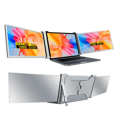 VILVA Portable-Monitor-for-Laptop - 15.6'' 1080P FHD IPS Display USB-C HDMI Portable Monitor for Laptop with Cover and Speakers External Monitor for Laptop/PC/Mac/Phone/Xbox Switch/PS4/