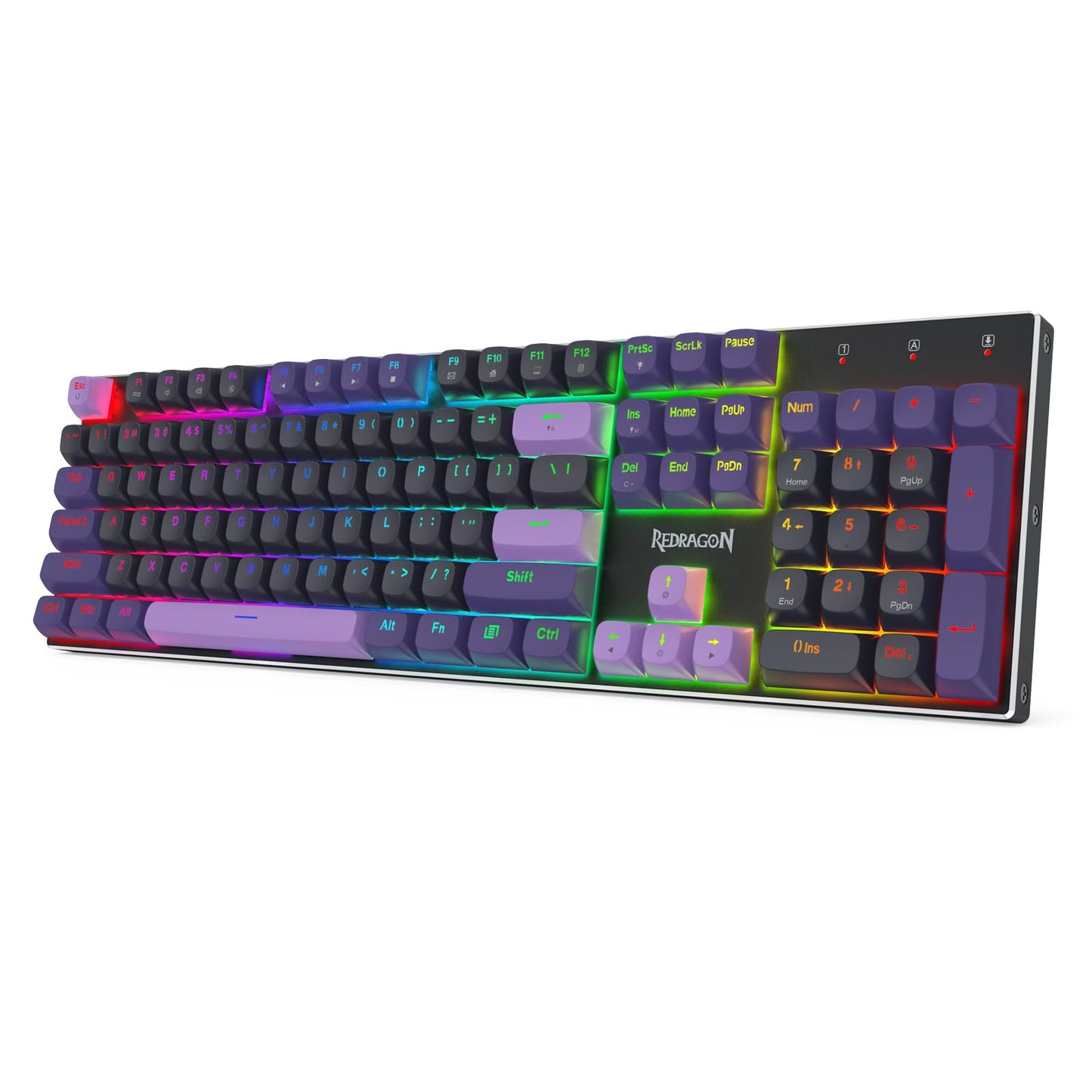Redragon K556 PRO Upgraded Wireless RGB Gaming Keyboard, BT/2.4Ghz Tri-Mode Aluminum Mechanical Keyboard w/No-Lag Connection, Hot-Swap Linear Quiet Red Switch