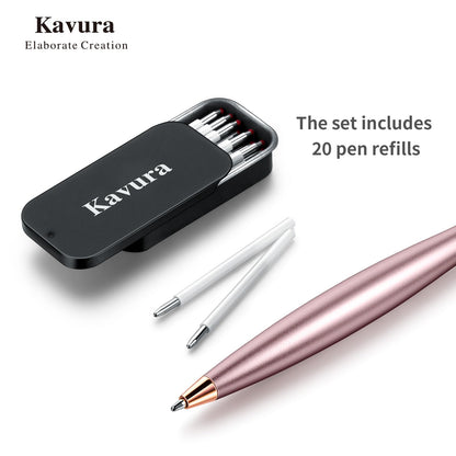 Kavura Pink Metal Gravity Spinner Pen for Women – Aesthetic Balanced Desk Pen with Smooth Rotating Design – Stress Relief Writing Tool with Japanese Precision Finish – Elegant Gift for Her