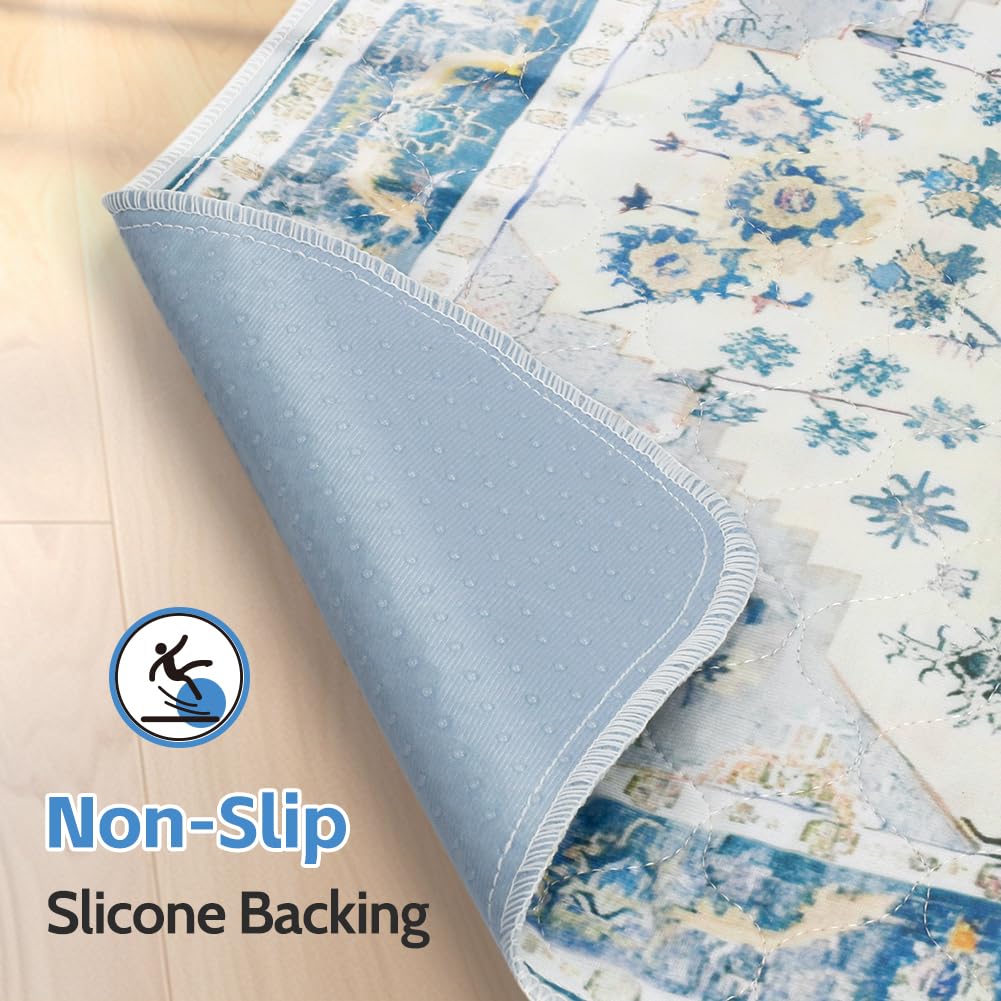 Washable Pee Pads for Dogs, 2 Pack Reusable Puppy Training Pads 102x67cm Super Absorbent Waterproof Dog Training Pads, Non-Slip Potty Pads for Floor, Crate, Whelping Pads Litter Mat Pet Supplies