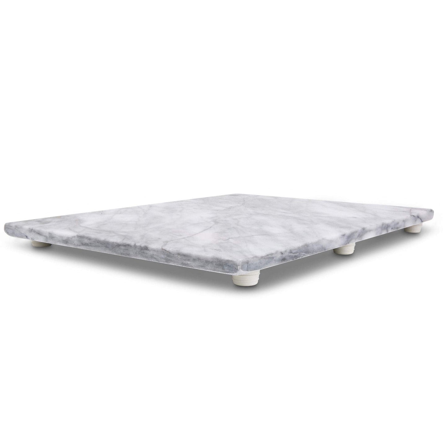 Thirteen Chefs Marble Cutting Board - 16 x 12 Inch Marble Slab Pastry Board for Charcuterie, Cheese, Dough, Dessert - Decorative Stone Cutting Board for Kitchen and Home