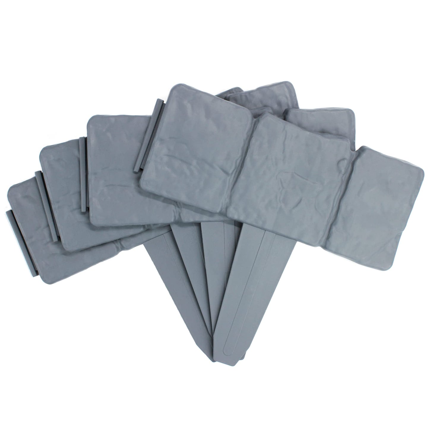 5M Grey Stone Effect Lawn Edging – Pack of 20 No-Dig ABS Garden Border Edging, Interlocking Cobblestone Edge for Flower Beds, Path & Lawn Borders | Pukkr