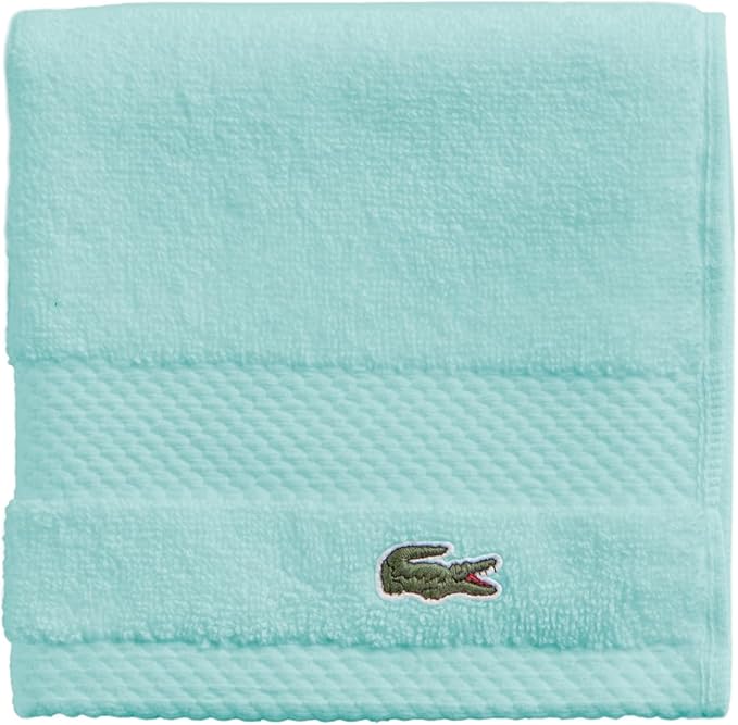 Lacoste Heritage 100% Supima Cotton Wash Cloth, Premium Super Soft Bath Towel