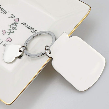 onlylove-handmade Personalized Engraved Calendar Date Keychain Custom Message Keyring Memorial Keepsake Gift for Anniversary (Bottle-Silver)