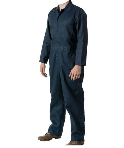 GRS Mens C2 Dark Navy Work Overall - Protective Coverall Workwear Boiler Suit for Mechanics Workshop Warehouse College Student Garages DIY (Medium - 42" Chest)